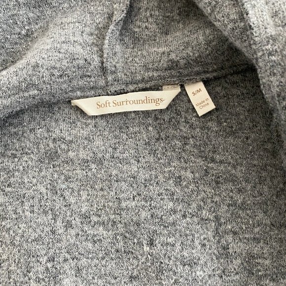 EXCELLENT Soft Surrounding Mercado Jacket Wool Full Zip Hooded Oversized OS S/M - Picture 7 of 7